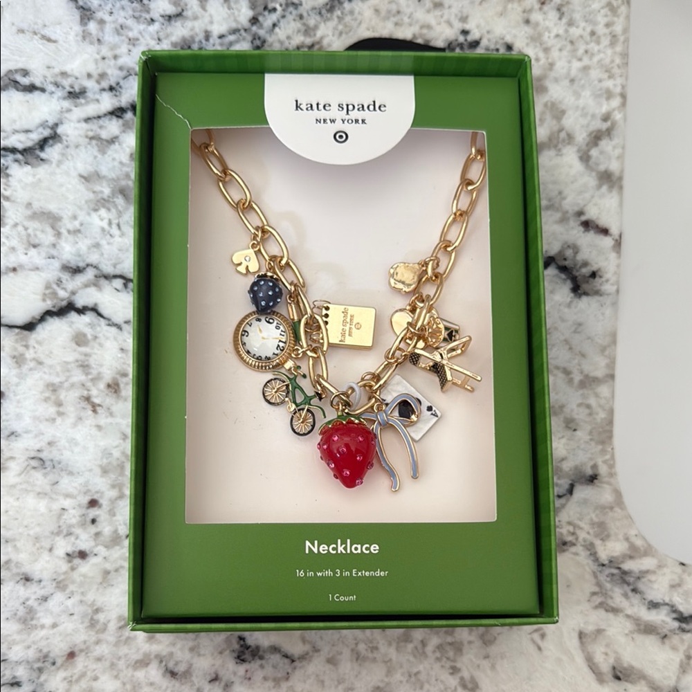 Kate Spade Gold Charm Necklace
